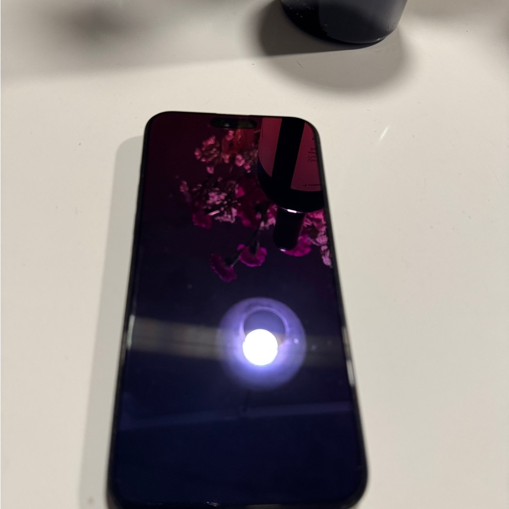 Sleek Black Smartphone with Glossy Screen